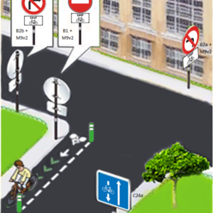 Double sens cyclable en zone 30 et zone de rencontre