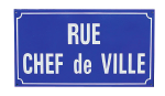 Découvrez le modèle de plaque de rue fabriquée par WP Signalisation 