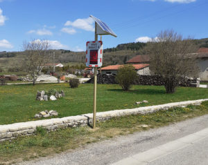 Radar pédagogique alimenté par panneau solaire